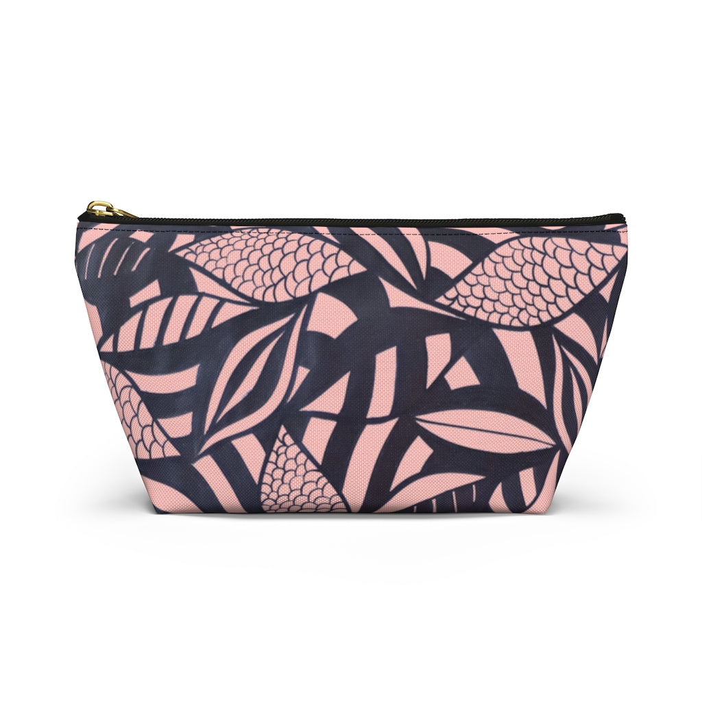 Blush Tropical Minimalist Accessory Pouch