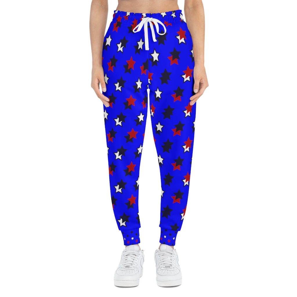 Unisex AOP Starry Electric Blue Joggers