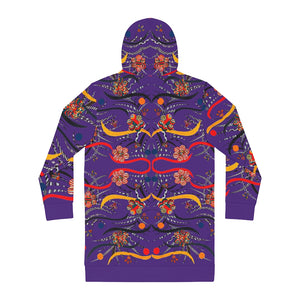 Purple Wilderness Hoodie Dress (AOP)