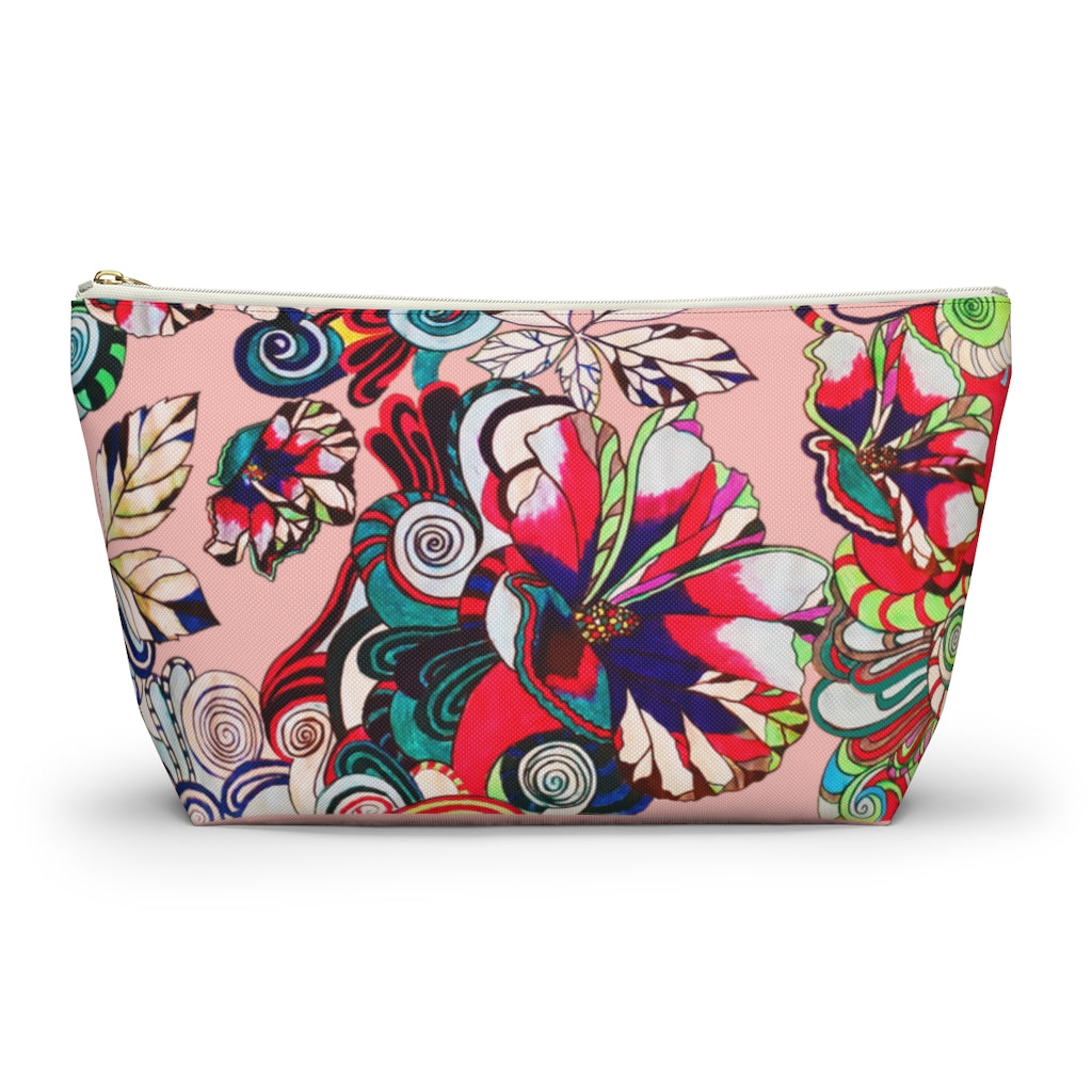 Floral Pop Blush Accessory Pouch