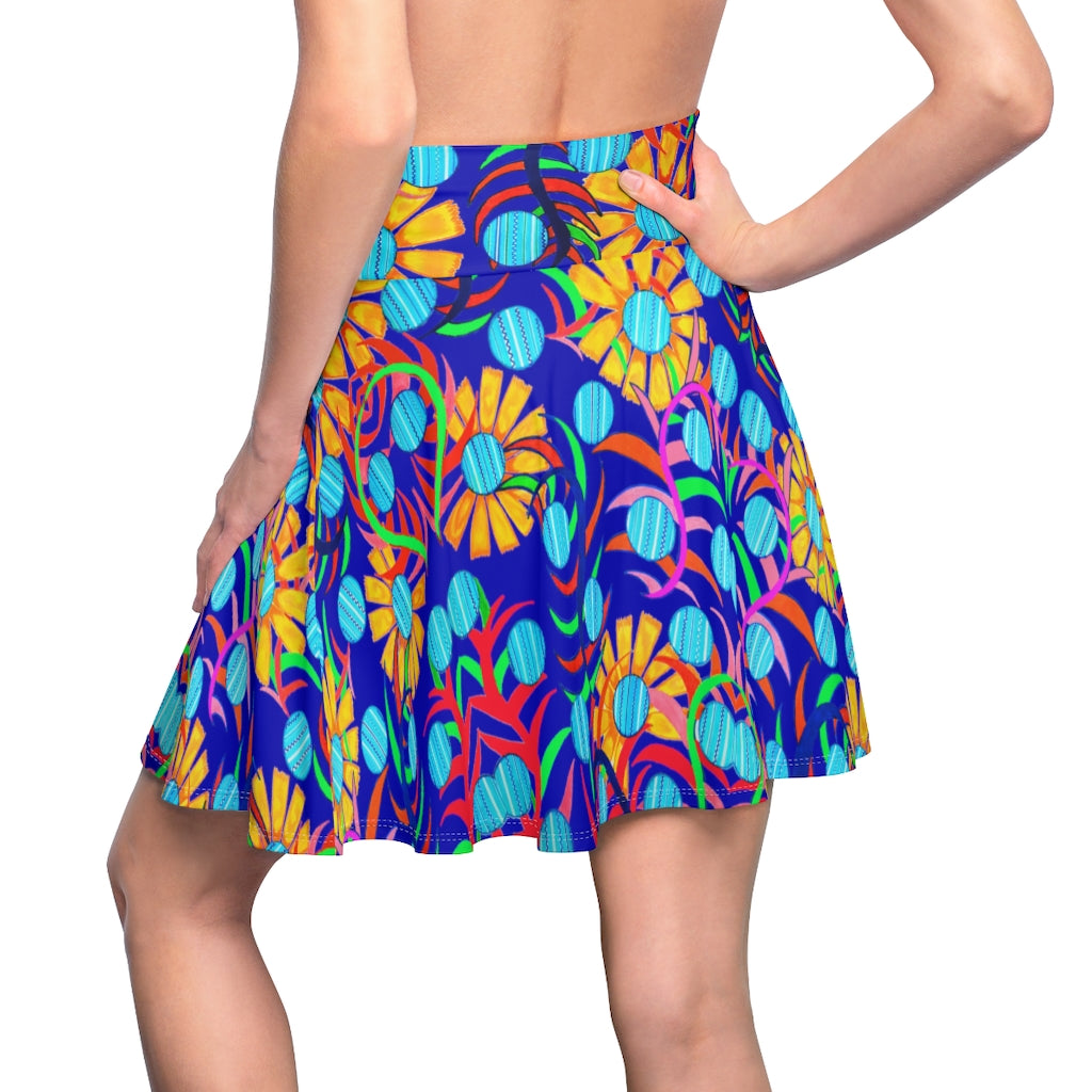 Sunflower Electric Blue Skater Skirt