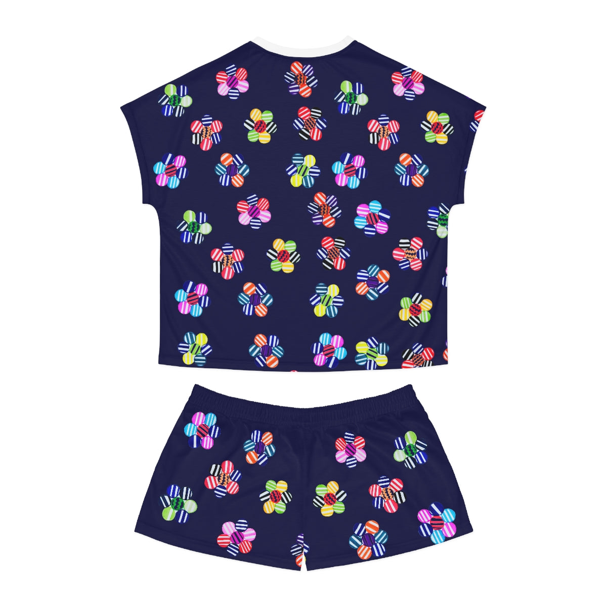 Ink Candy Floral Short Pajama Set (AOP)