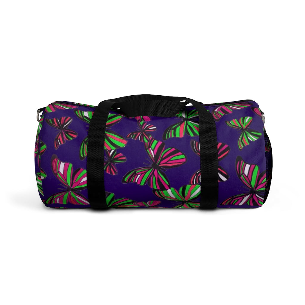 Butterflies Violet Duffel Bag