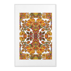 Artsy Floral White Area Rug