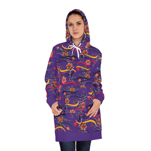 Purple Wilderness Hoodie Dress (AOP)