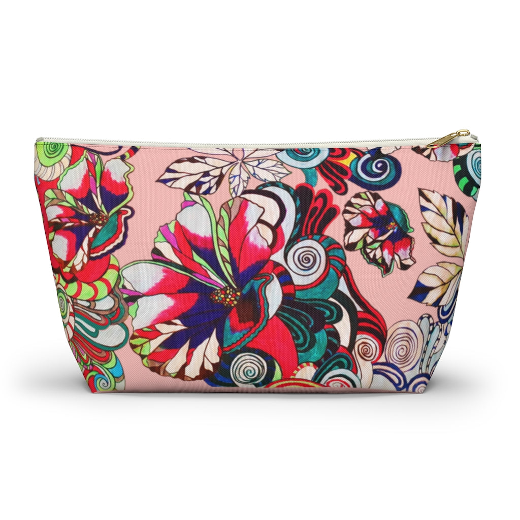 Floral Pop Blush Accessory Pouch