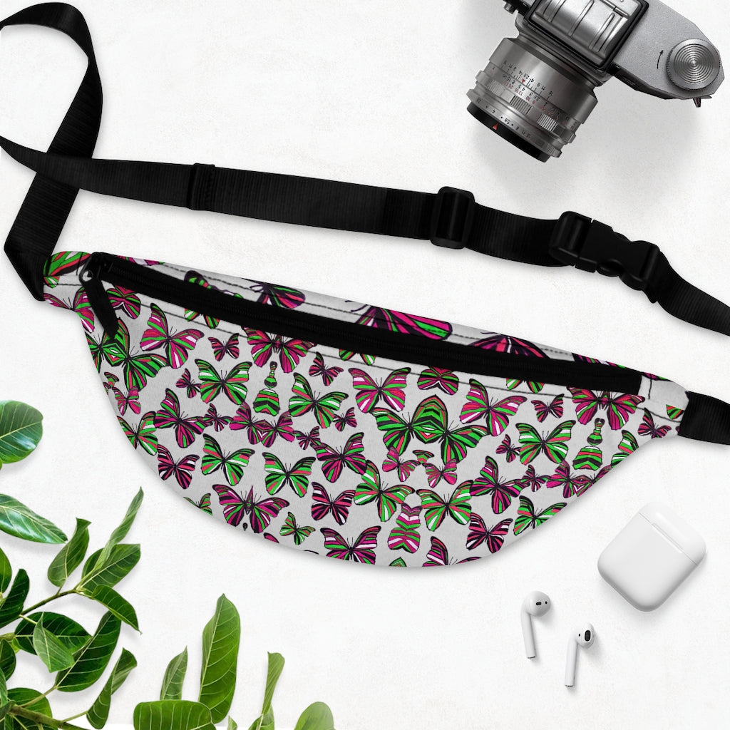 Butterflies Slate Fanny Pack