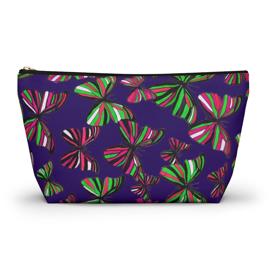 Butterflies Violet Accessory Pouch