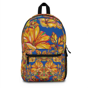 Artsy Floral Royal Blue Backpack