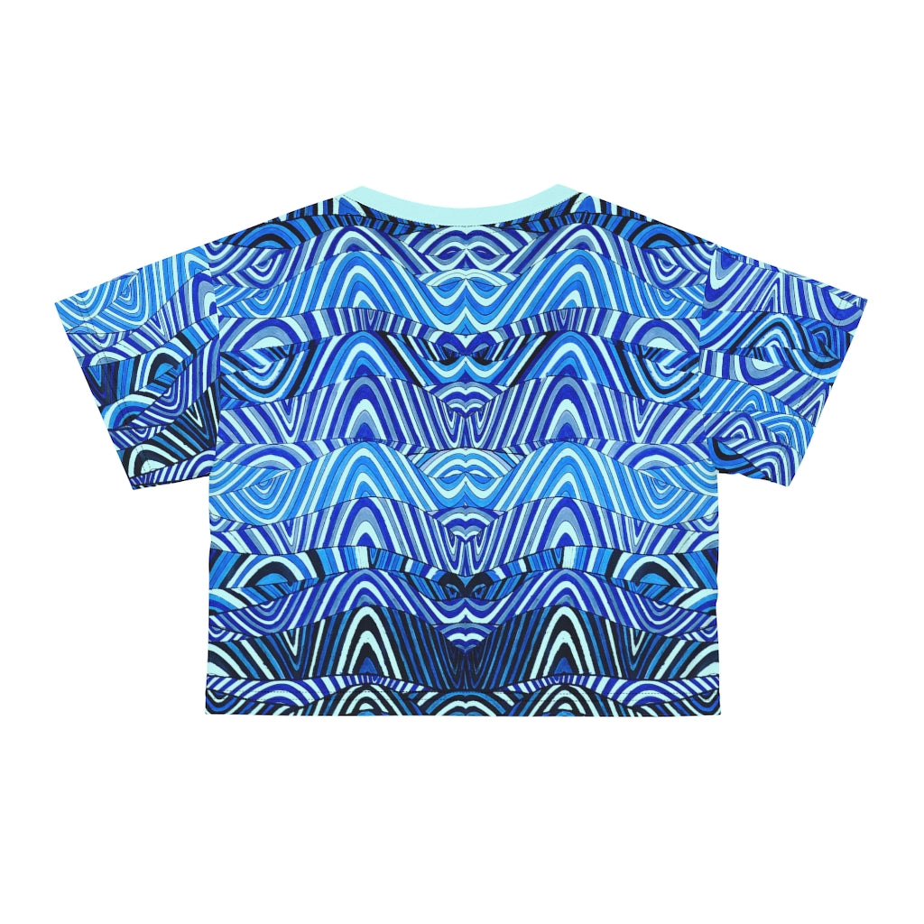 Icy Sonic AOP Crop Tee