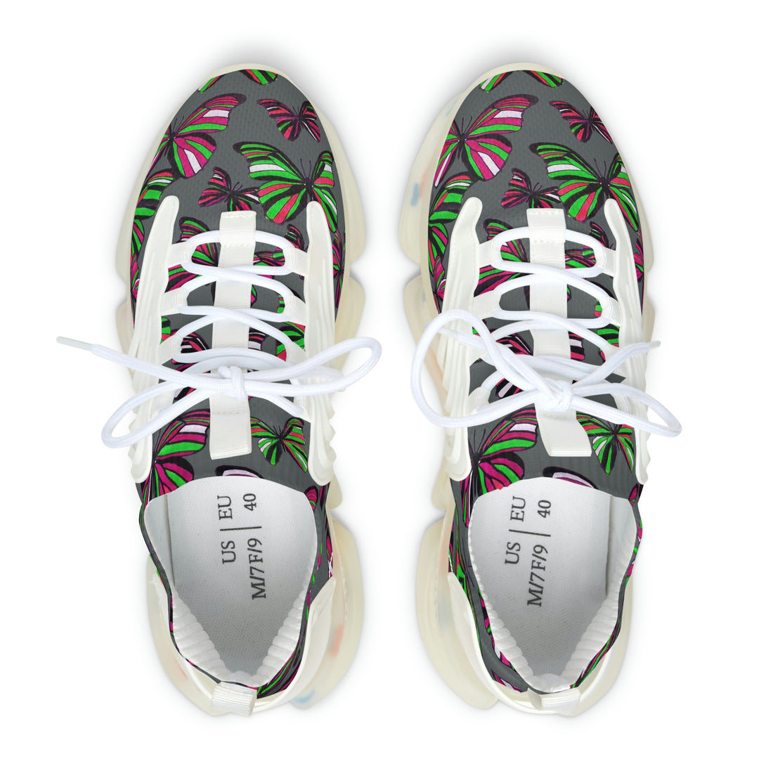 Ash Butterfly Printed OTT Women's Mesh Knit Sneakers