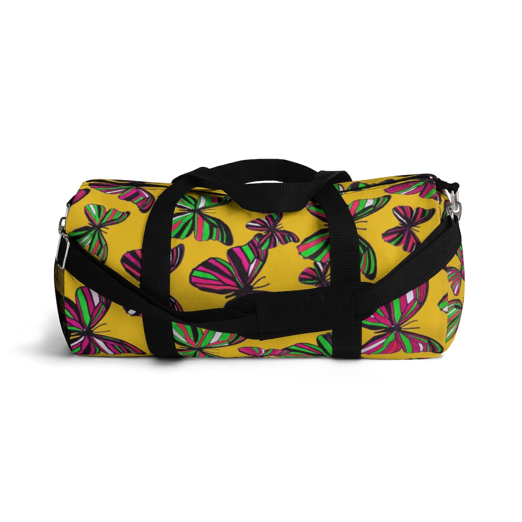 Butterflies Yellow Duffel Bag