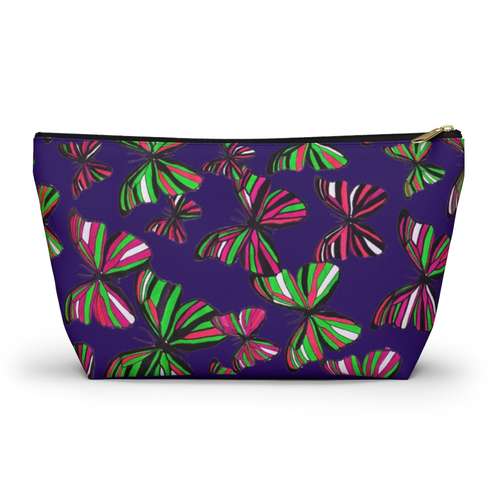 Butterflies Violet Accessory Pouch