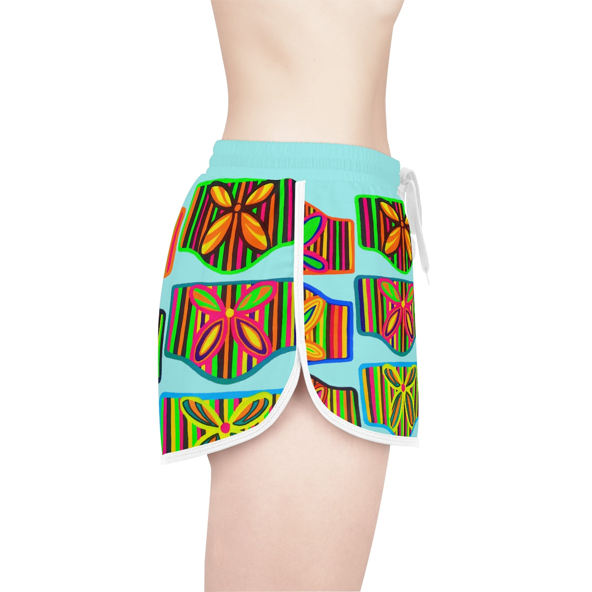 Icy Deco Print Relaxed Shorts