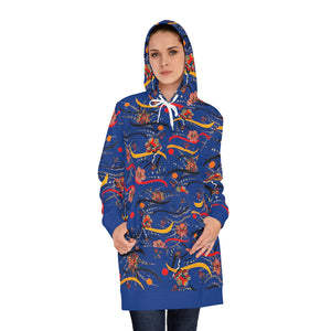 Blue Wilderness Hoodie Dress (AOP)