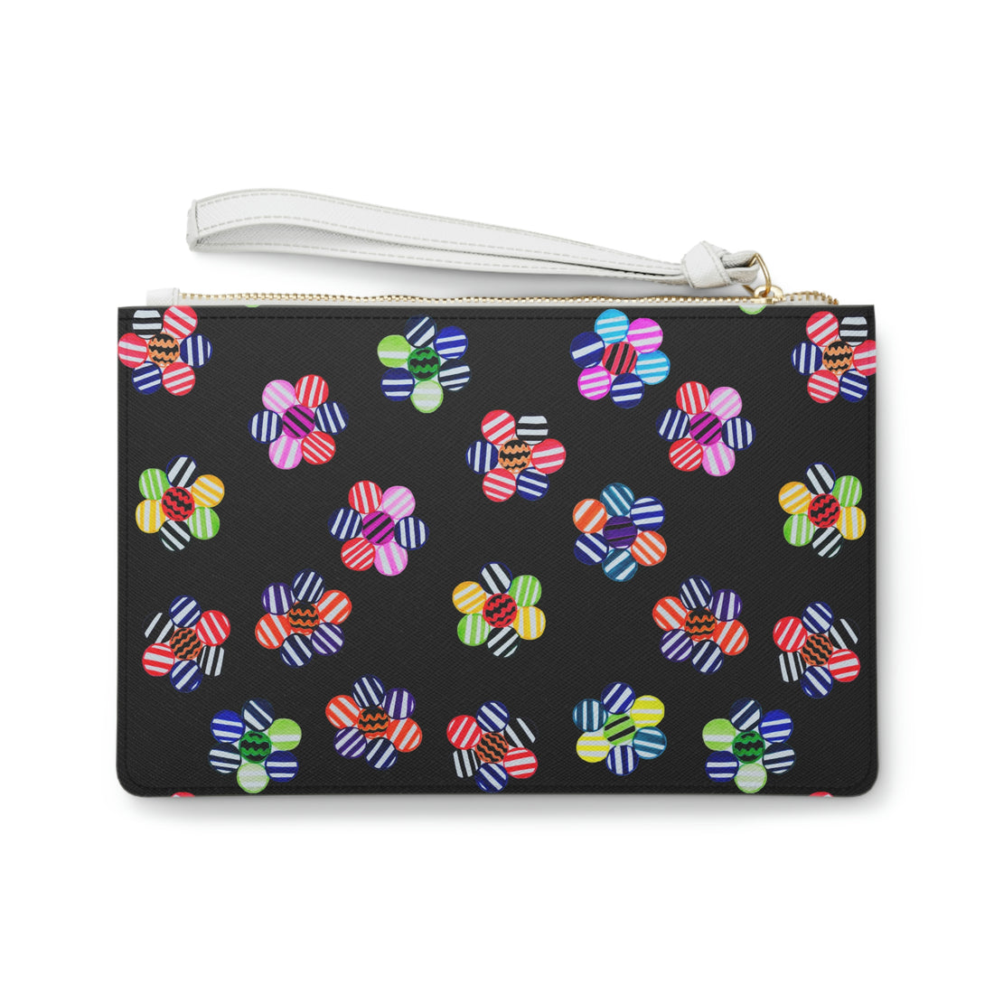 Black Candy Florals Clutch Bag