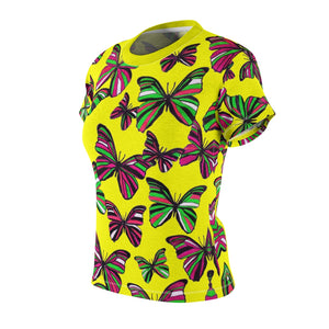 Butterflies AOP Bright Yellow T-shirt