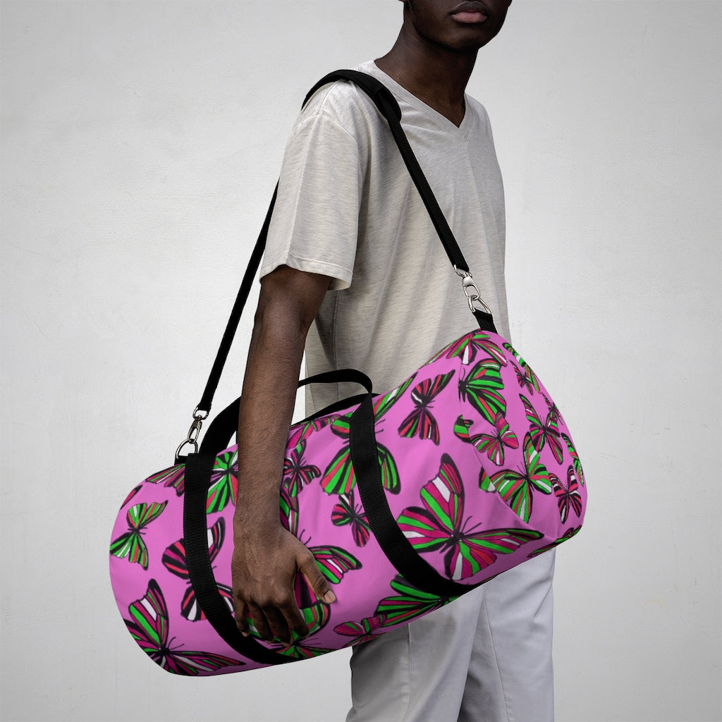 Butterflies Rose Duffel Bag