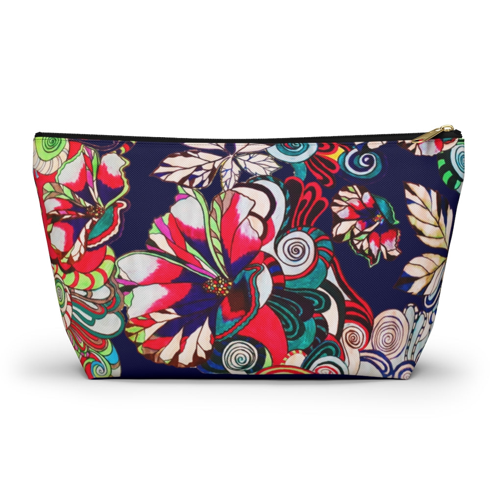 Floral Pop Ink Accessory Pouch