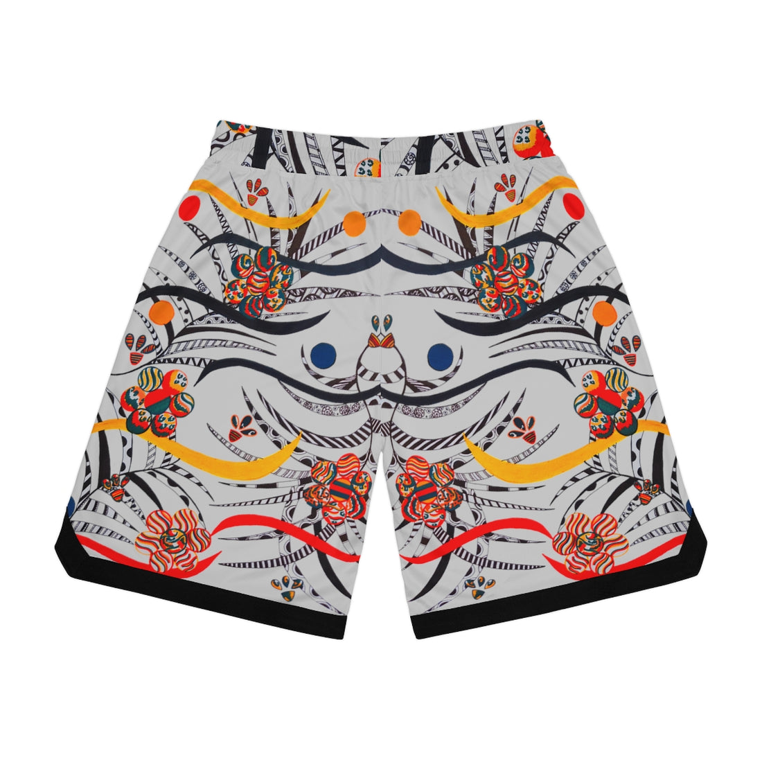 Slate Wilderness Basketball Rib Shorts (AOP)