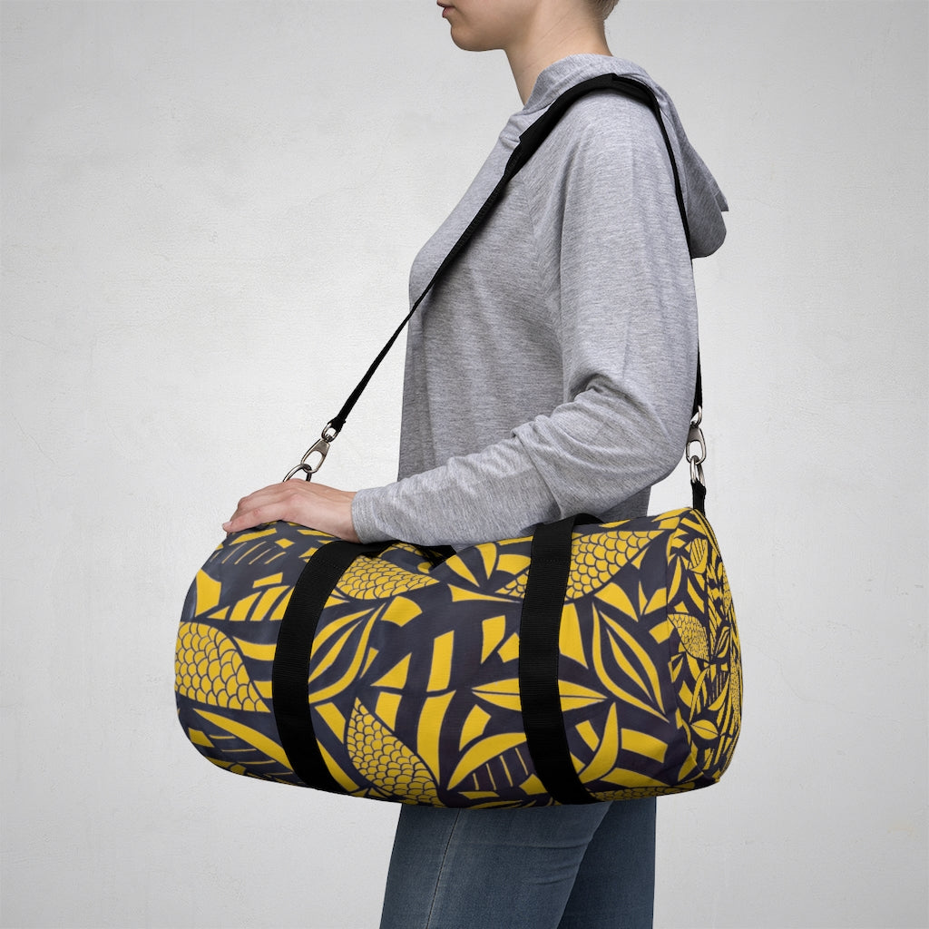 Tropical Minimalist Yellow Duffel Bag