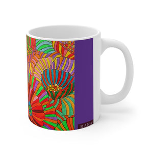 Wild Flower Purple Ceramic Mug 11oz
