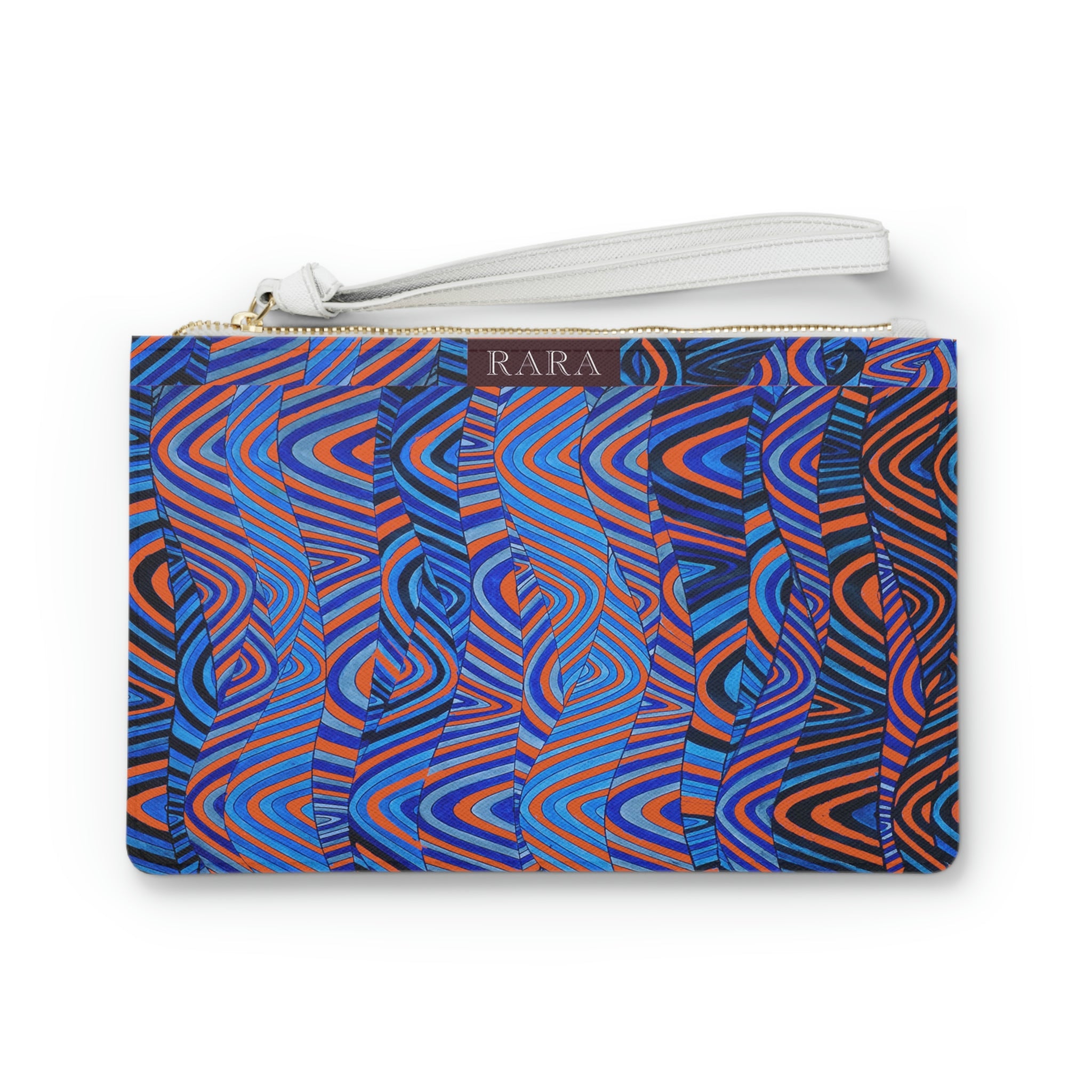 Orange Sonic Clutch Bag