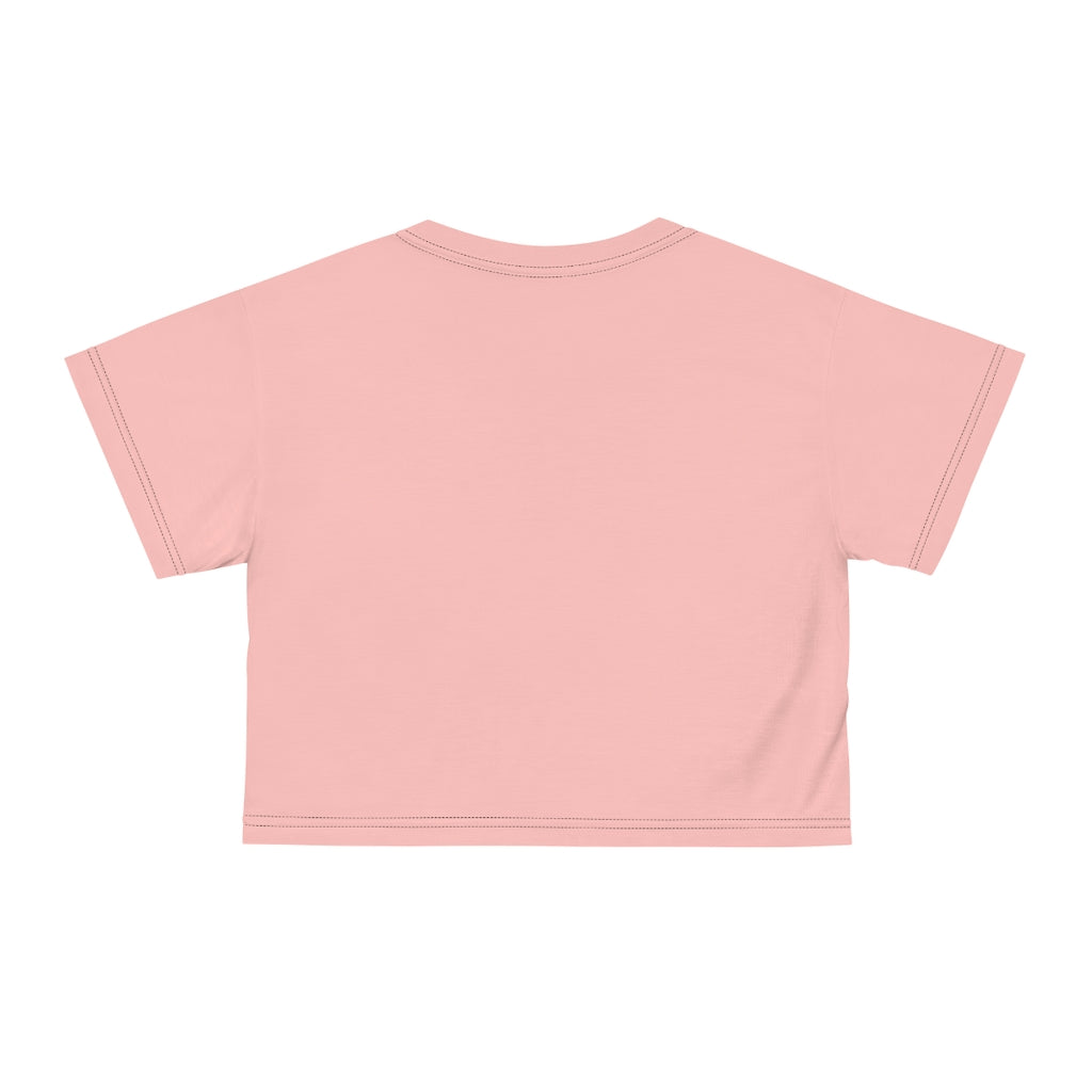 blush  LOVE printed crop t-shirt for women