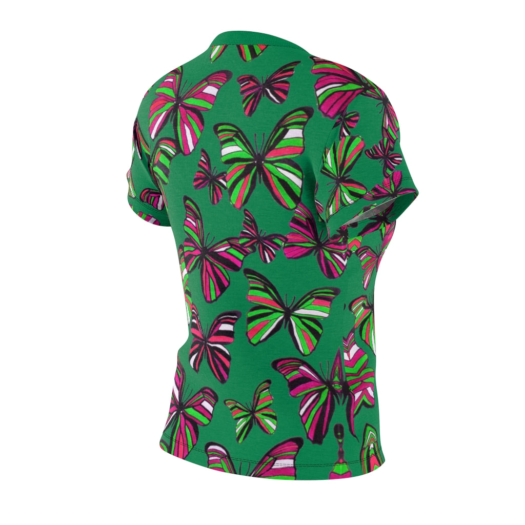 Butterflies AOP Emerald T-shirt