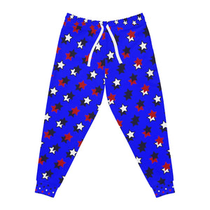 Unisex AOP Starry Electric Blue Joggers