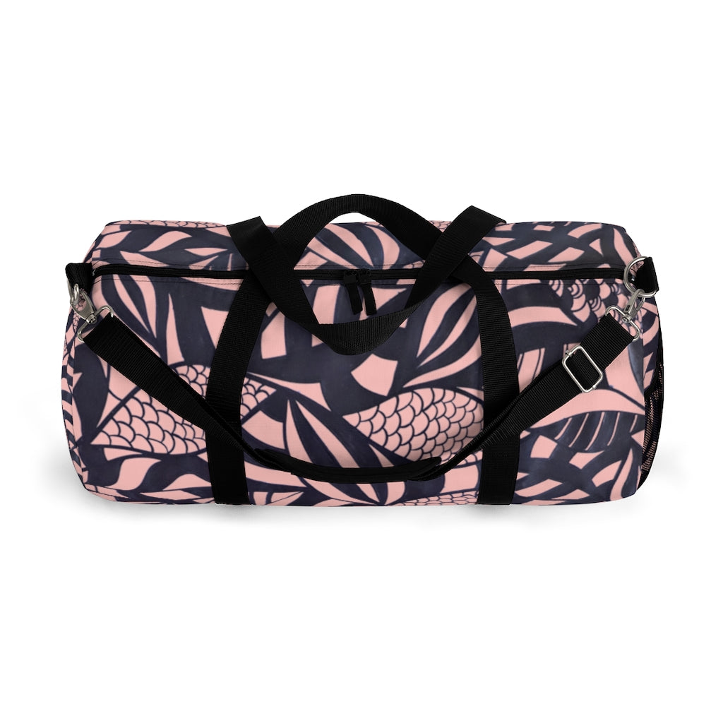 Tropical Minimalist Blush Duffel Bag