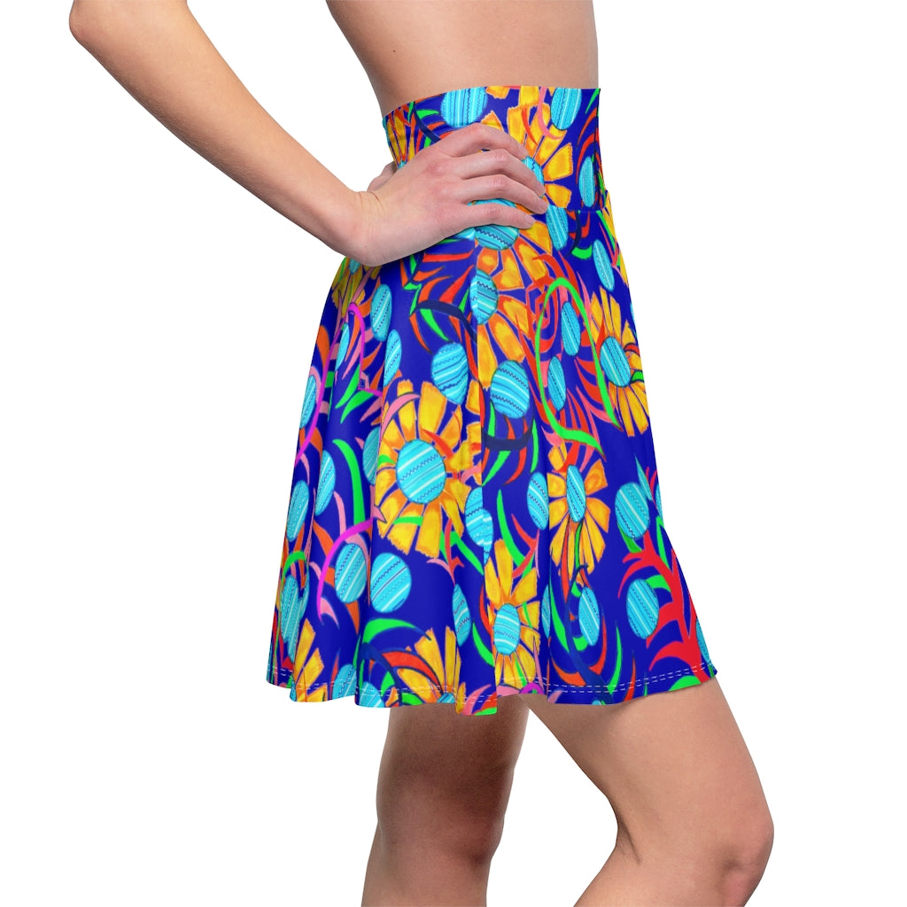 Sunflower Electric Blue Skater Skirt