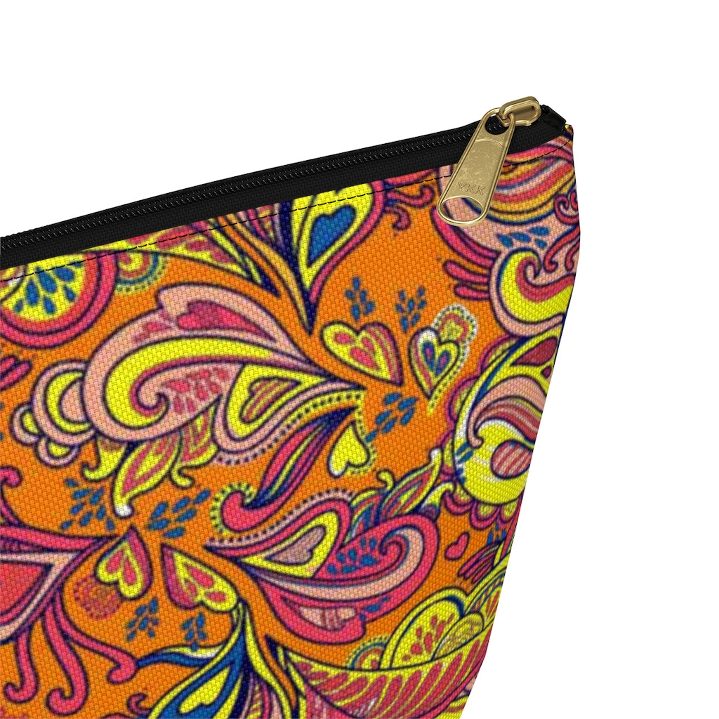 Paisley Hearts Accessory Pouch