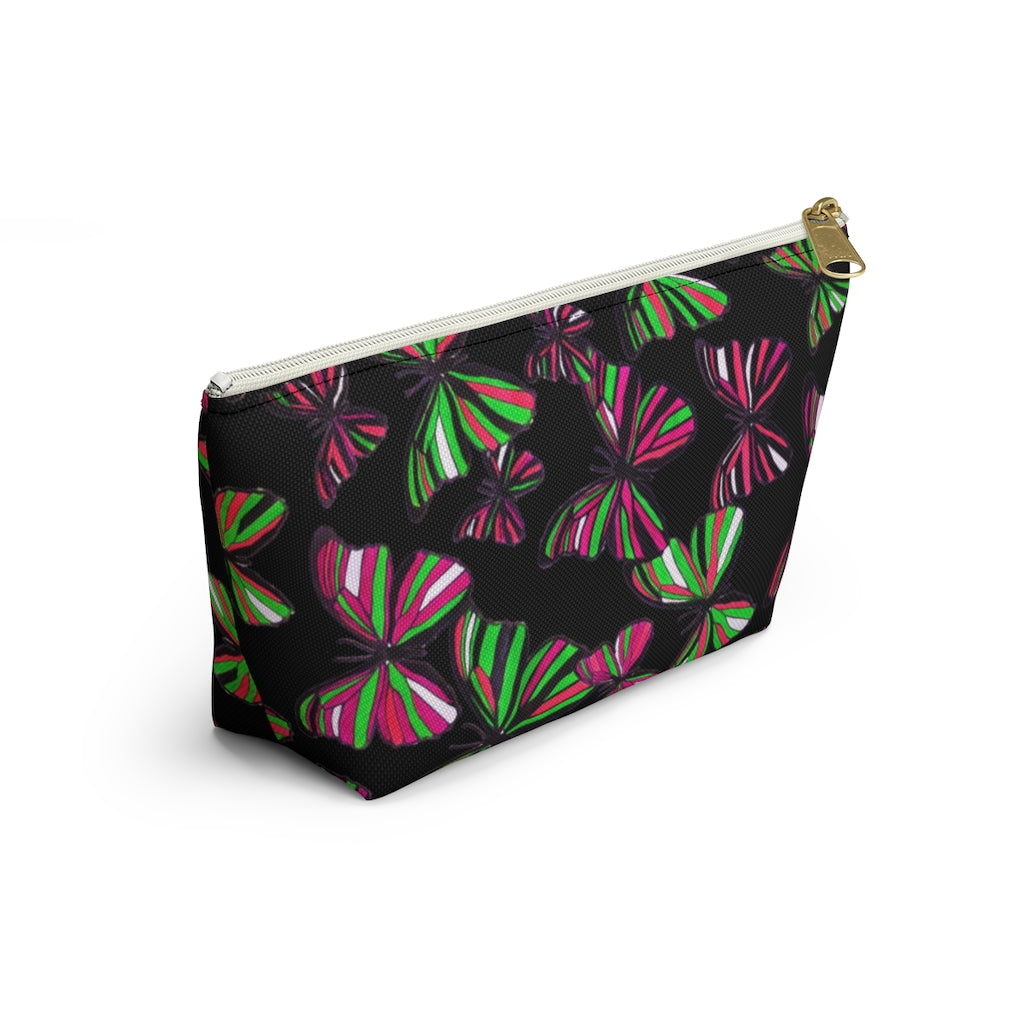 Butterflies Black Accessory Pouch