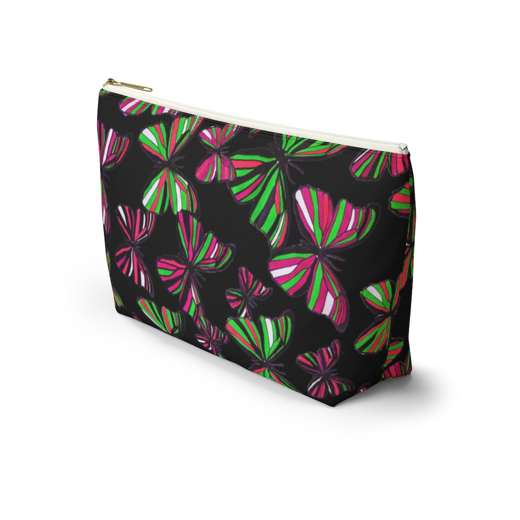 Butterflies Black Accessory Pouch