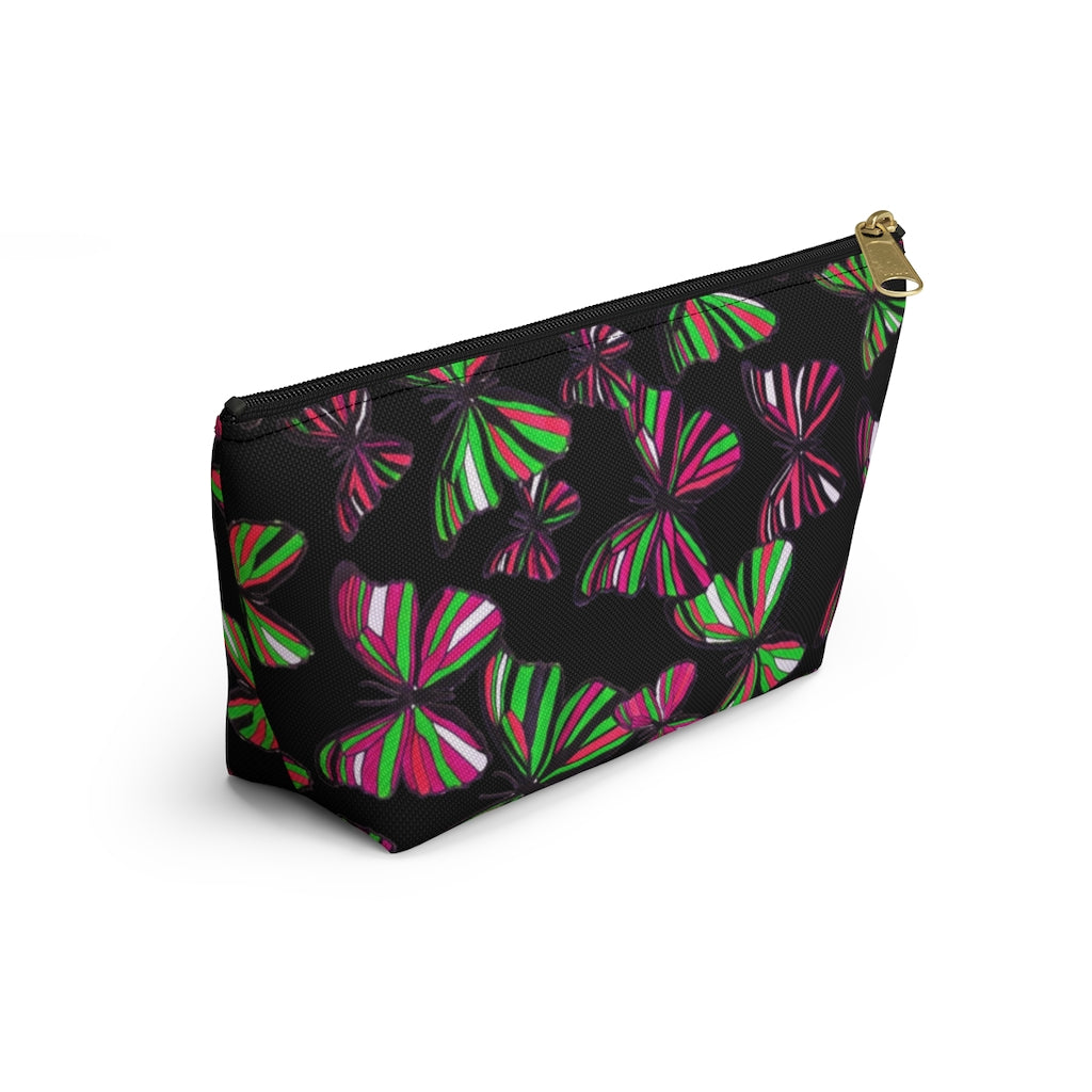 Butterflies Black Accessory Pouch