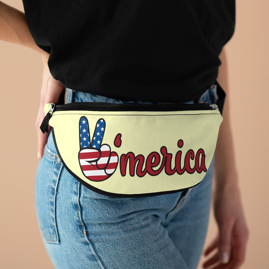 All American Cream Fanny Pack