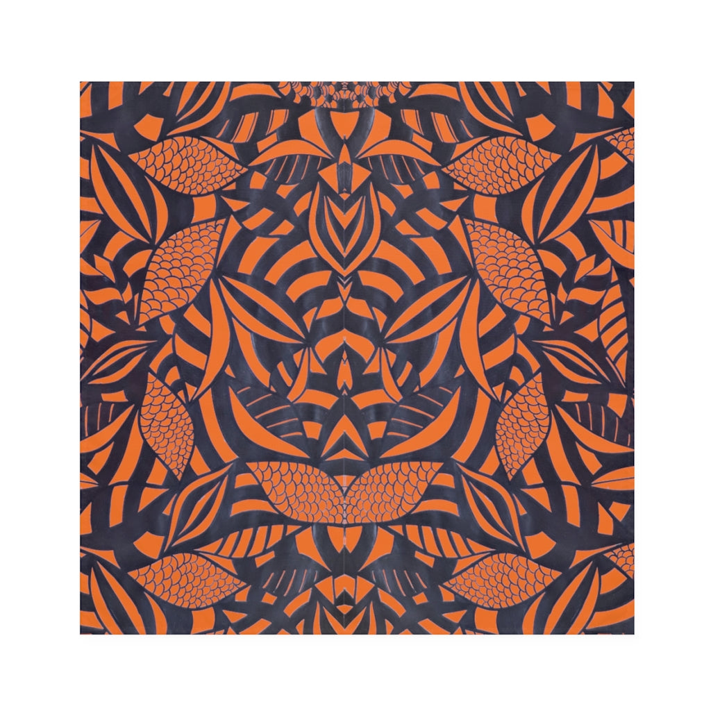 Orange Tropical Minimalist Napkin