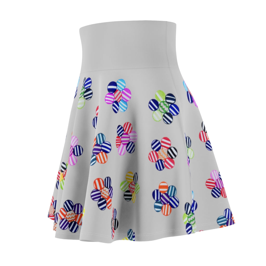 Slate Candy Florals Skater Skirt