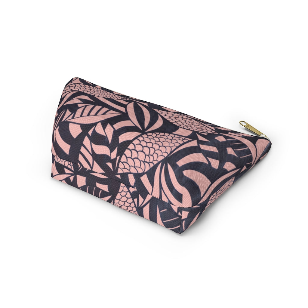 Blush Tropical Minimalist Accessory Pouch