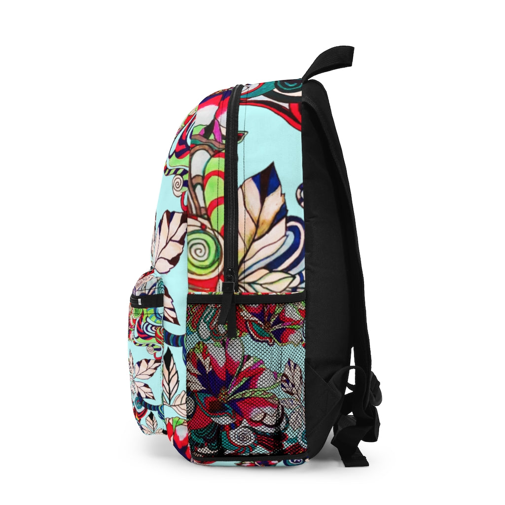 Icy Artsy Floral Pop Backpack