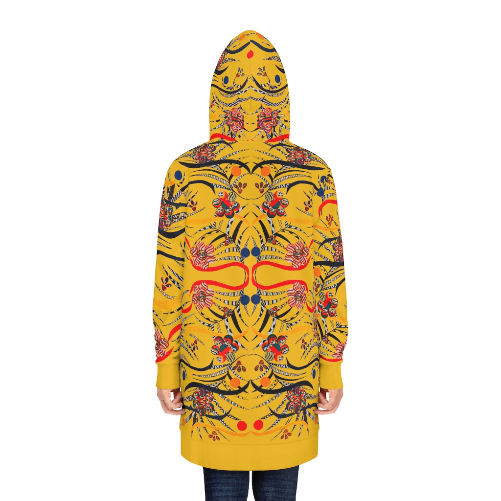 Yellow Wilderness Hoodie Dress (AOP)