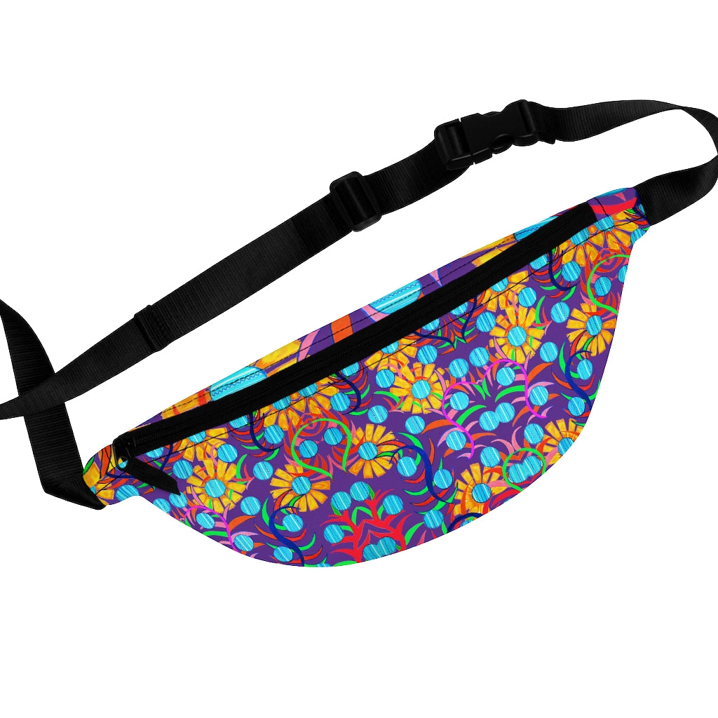 Sunflower Purple Fanny Pack