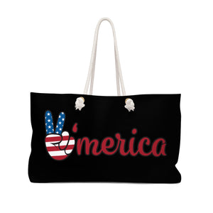 The All American Black Weekender Bag