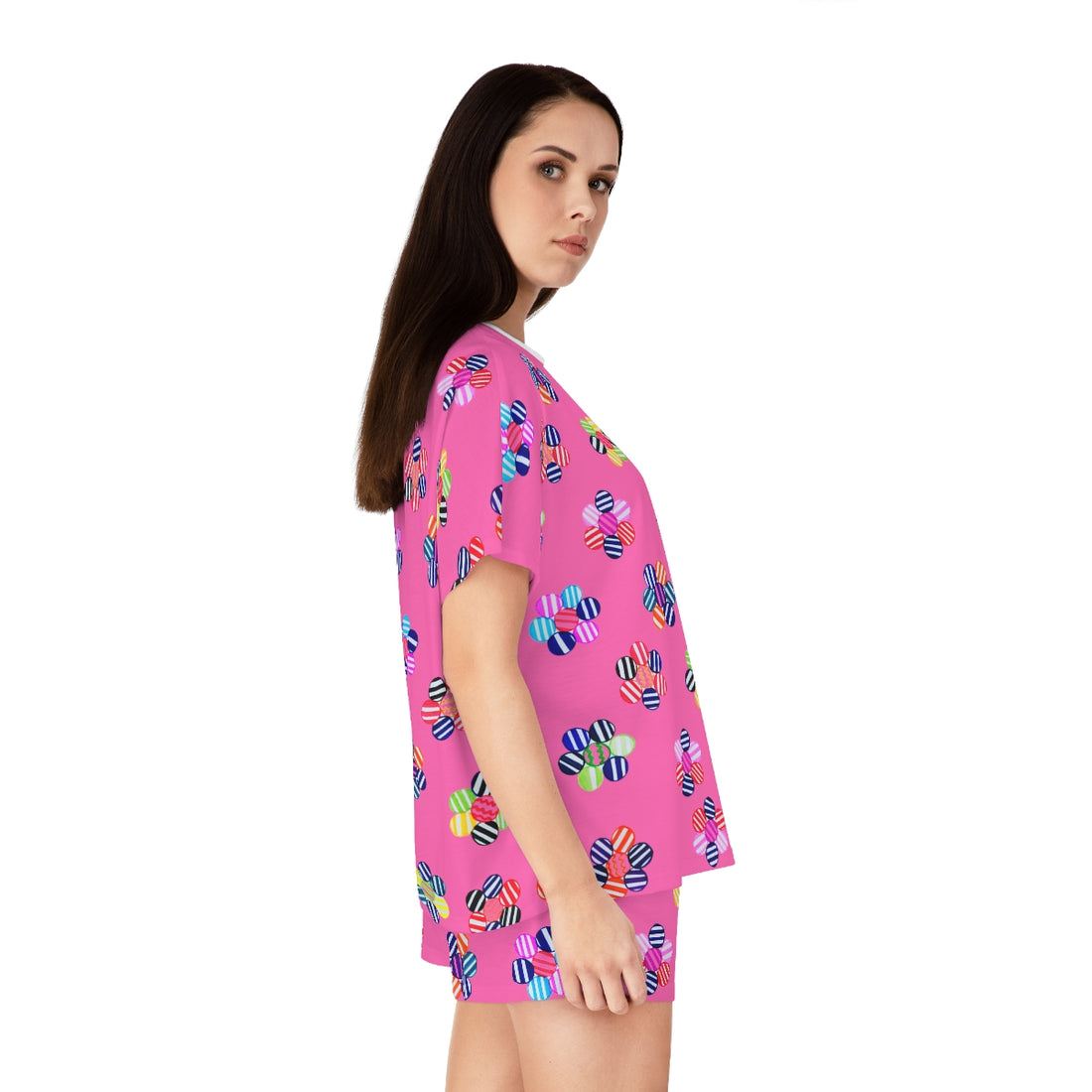 Rose Candy Floral Short Pajama Set (AOP)