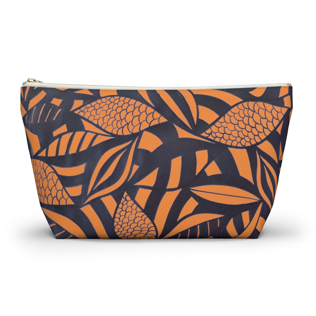 Peach Tropical Minimalist Accessory Pouch