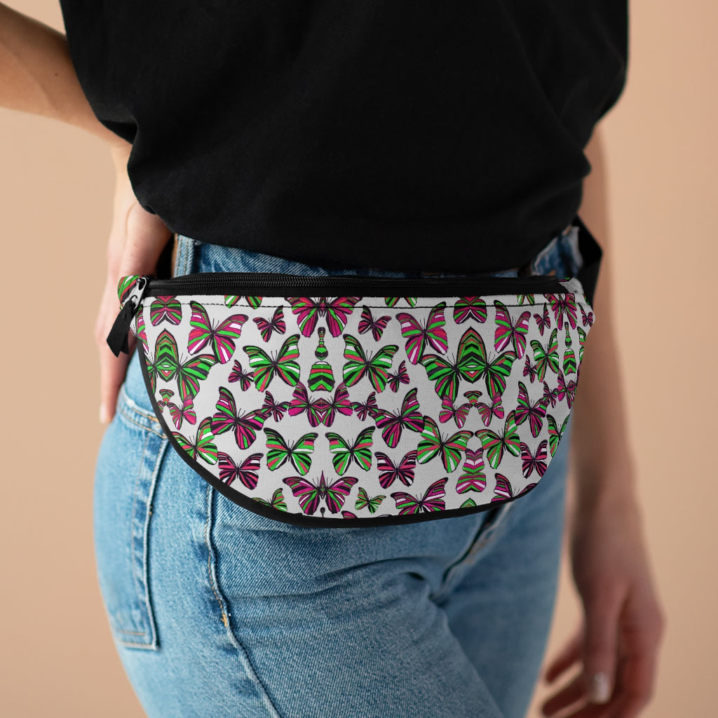 Butterflies Slate Fanny Pack