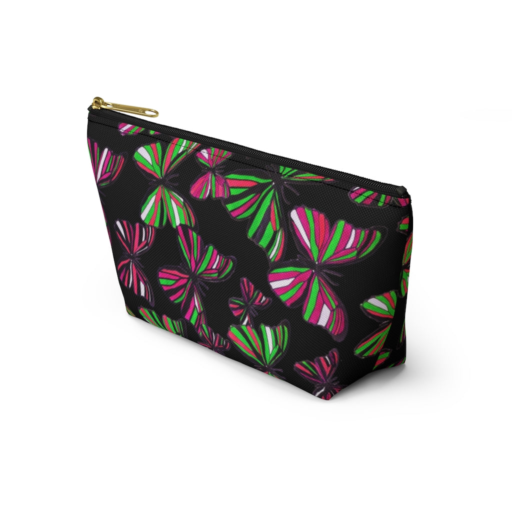 Butterflies Black Accessory Pouch