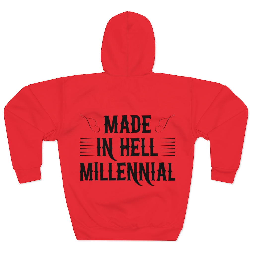 Millennial Pullover Red Hoodie