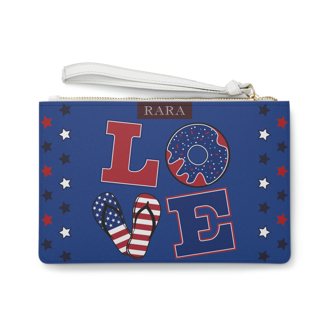 Royal Blue American Love Clutch Bag